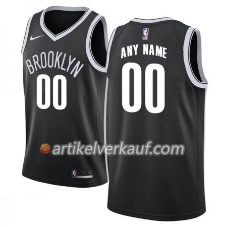 NBA Brooklyn Nets Trikot Nike 2017-18 Schwarz Personalisierung Swingman - Herren